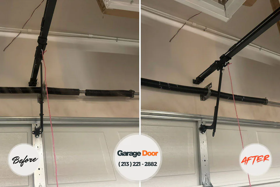 Before and after: garage door repair Plaquemines Parish